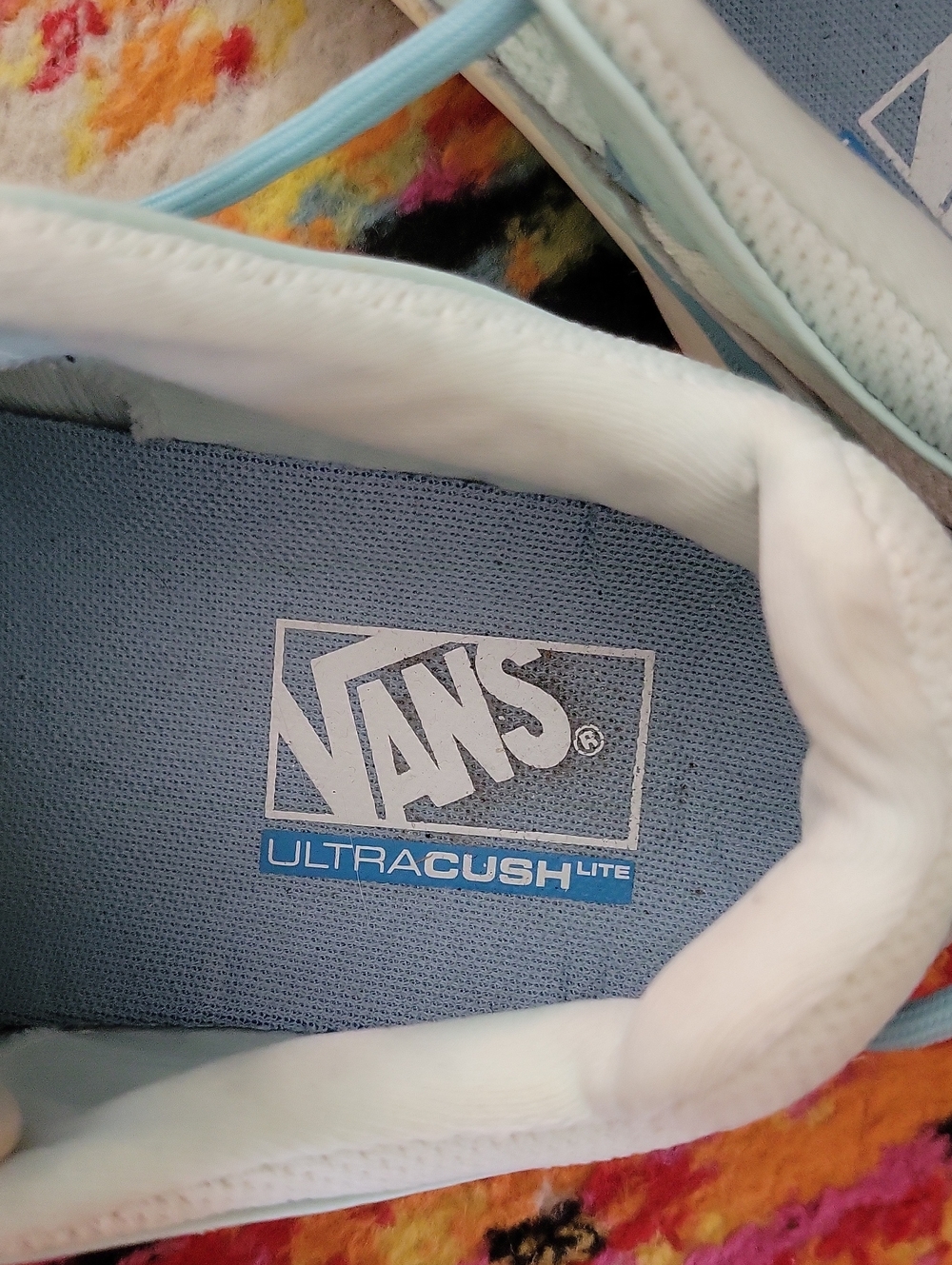 Shoe interior with Vans logo
